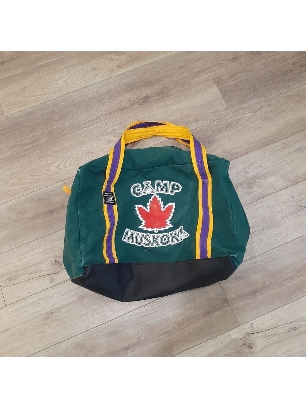 Retro Camp Muskoka Cottagecore Canvas Dufflebag